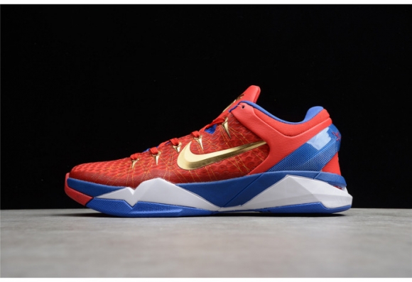 (image for) NIKE ZOOM KOBE VII RLX RED BLUE METALLIC GOLD 488371-406
