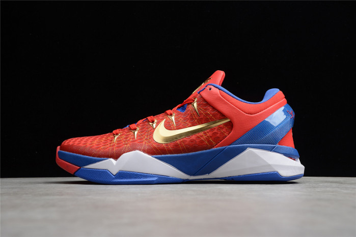(image for) NIKE ZOOM KOBE VII RLX RED BLUE METALLIC GOLD 488371-406