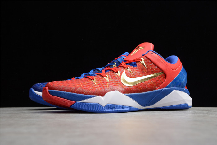 (image for) NIKE ZOOM KOBE VII RLX RED BLUE METALLIC GOLD 488371-406