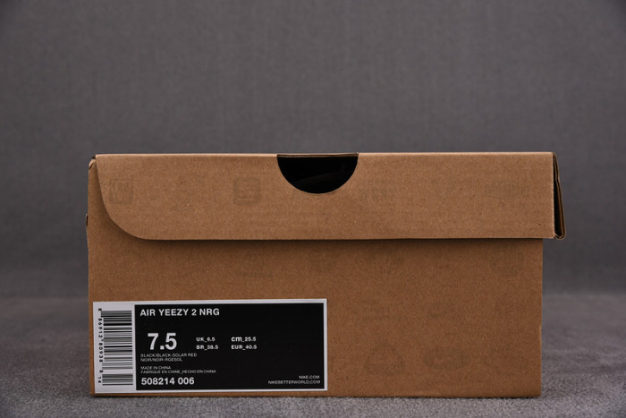 (image for) NIKE AIR YEEZY 2 SOLAR RED black mens 508214-006