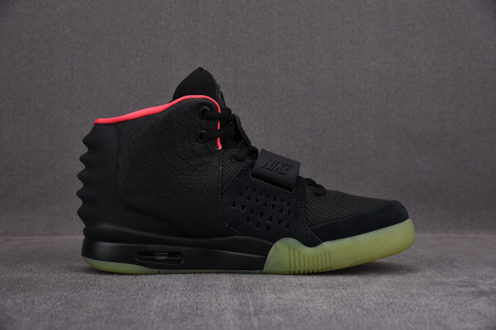 (image for) NIKE AIR YEEZY 2 SOLAR RED black mens 508214-006