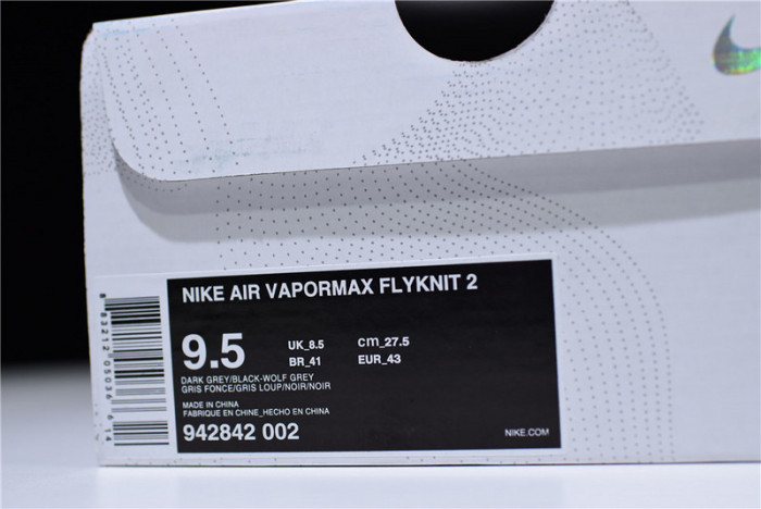 (image for) Nike Air VaporMax Flyknit 2 Dark Grey 942842-002