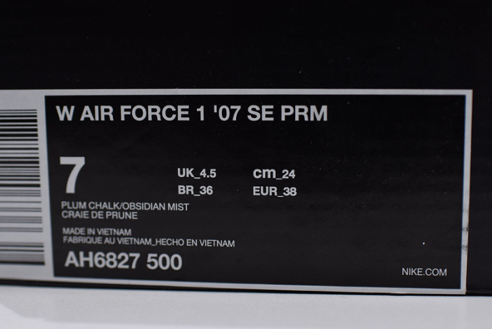(image for) Nike Air Force 1 Premium Plum Chalk AH6827-500