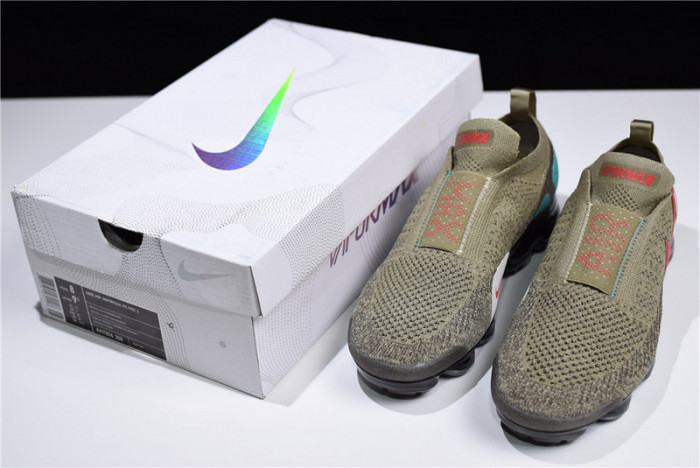 (image for) Nike VaporMax FK Moc 2 Natural Olive Habanero Red Air Vapor Max AH7006-200