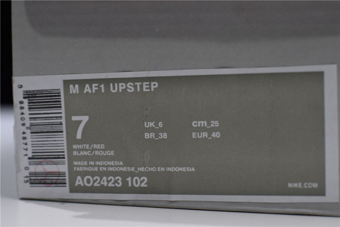 (image for) Nike Air Force 1 07 White Red AO2423-102