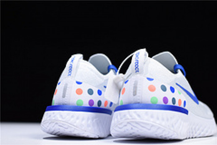 (image for) Nike Epic React Flyknit white blue AQ0067-993