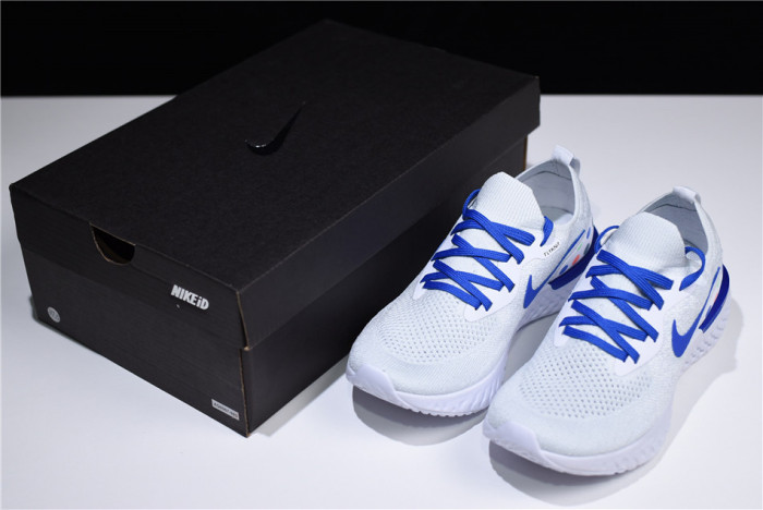 (image for) Nike Epic React Flyknit white blue AQ0067-993