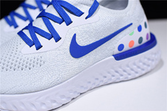 (image for) Nike Epic React Flyknit white blue AQ0067-993