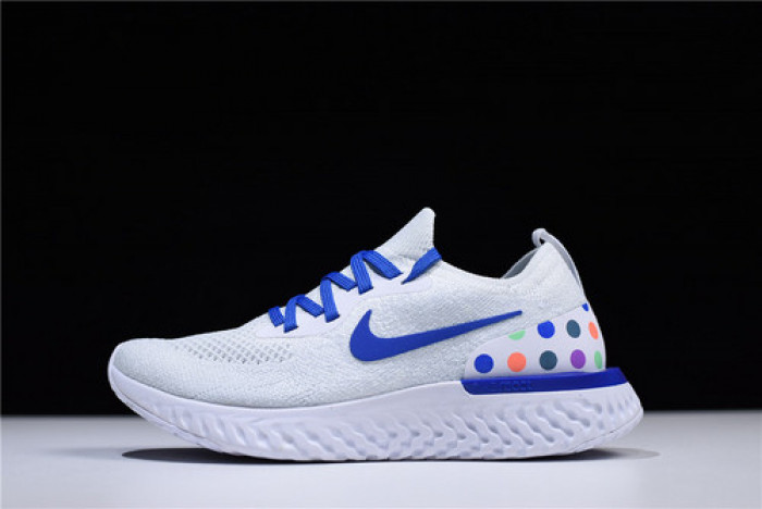 (image for) Nike Epic React Flyknit white blue AQ0067-993