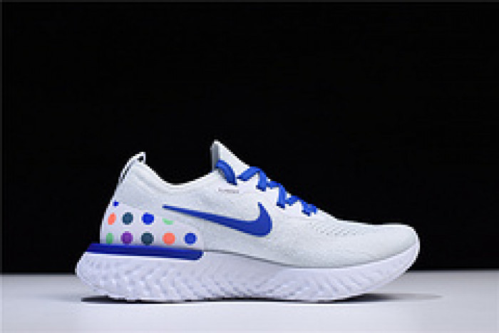 (image for) Nike Epic React Flyknit white blue AQ0067-993