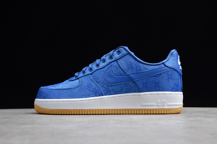 (image for) CLOT Nike Air Force 1 Blue Silk CJ5290-400