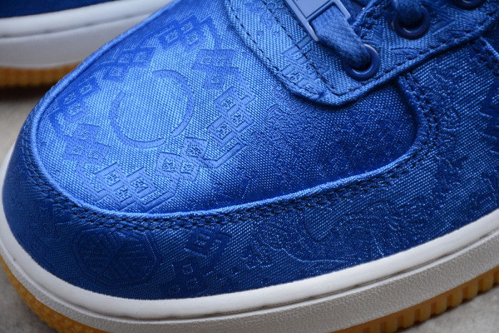 (image for) CLOT Nike Air Force 1 Blue Silk CJ5290-400