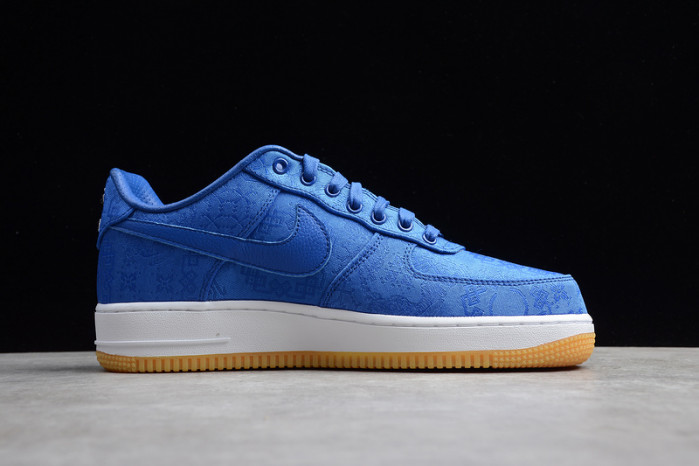 (image for) CLOT Nike Air Force 1 Blue Silk CJ5290-400