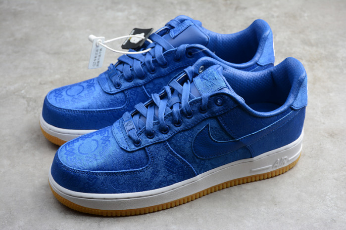 (image for) CLOT Nike Air Force 1 Blue Silk CJ5290-400