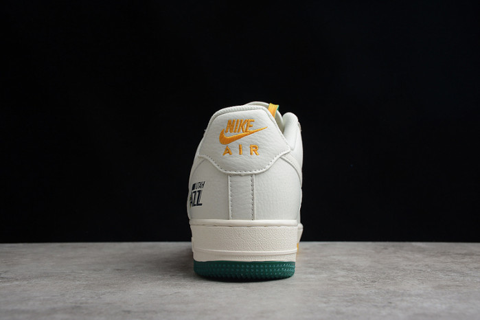 (image for) Nike Air Force 1 07 Low White Green Noise Yellow Shoes ZJ6695-303