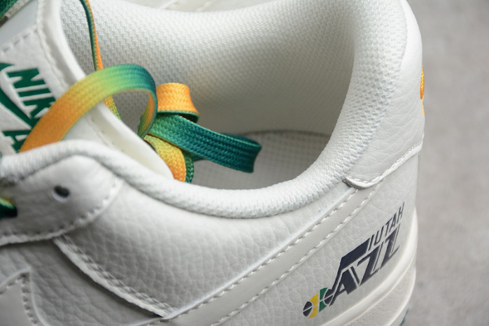 (image for) Nike Air Force 1 07 Low White Green Noise Yellow Shoes ZJ6695-303